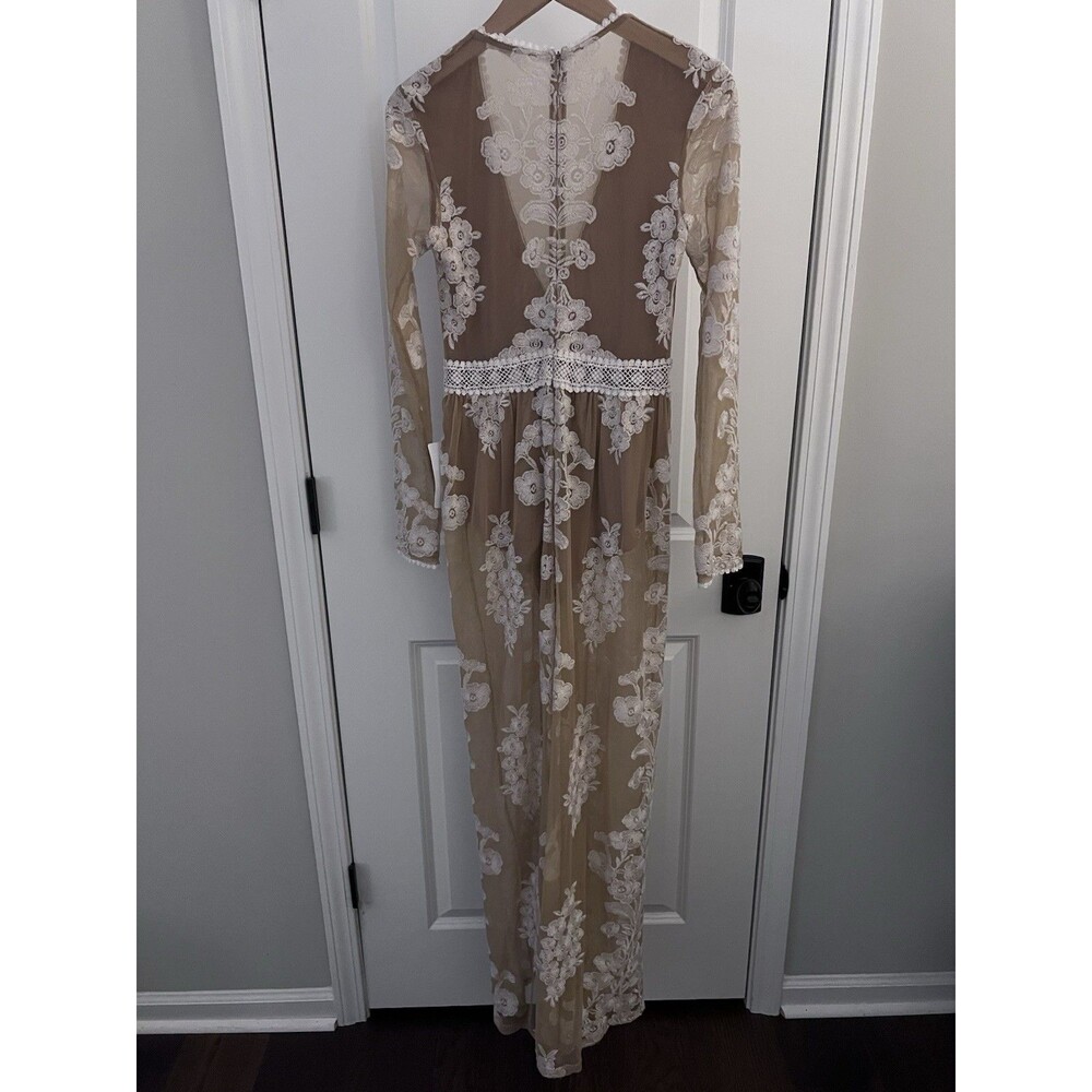 NWT For Love & Lemons Free People Temecula Embroidered Maxi Dress Size Medium - Picture 13 of 16